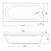 Акриловая ванна Cezares Piave 170x70 см, PIAVE-170-70-42