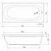 Акриловая ванна Cezares Piave 170x75 см, PIAVE-170-75-42