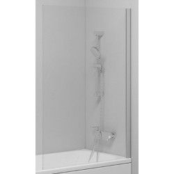 Шторка на ванну Ravak PVS1-80 сатин+ прозрачное стекло