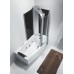 Акриловая ванна Orans OLS-BT-9501 170х85 см с гидромассажем со шторкой и душем