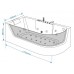 Акриловая ванна Grossman GR-17000R с гидромассажем, 80x170 см