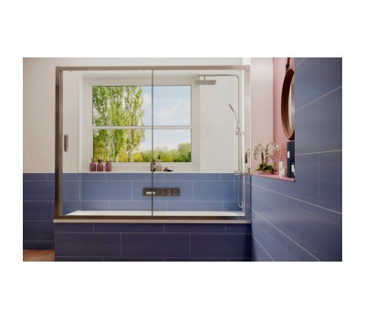 Шторка для ванны AmbassadorBath Screens 16041104 150x140 стекло прозрачное