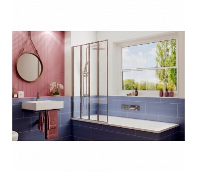 Шторка для ванны AmbassadorBath Screens 16041110L 90x140 стекло прозрачное