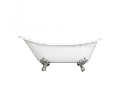 Чугунная ванна Goldman Bristol 170x76x50x55 см с ножками и сифоном