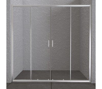 Душевая дверь BelBagno UNIQUE-BF-2-170/200-C-Cr профиль хром стекло прозрачное 200см