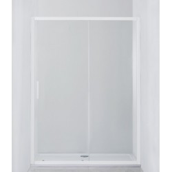 Душевая дверь Cezares RELAX-BF-1-110-P-Bi профиль белый стекло рифленое 110см