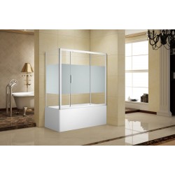 Шторка для ванны Aquanet Practic AE10-B-180H150U-CP, прозрачное стекло
