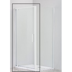 Душевая дверь Cezares RELAX-80-P-Bi-R профиль белый стекло рифленое 80см