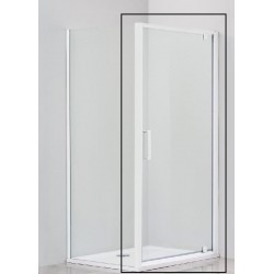 Душевая дверь Cezares RELAX-80-P-Bi-L профиль белый стекло рифленое 80см