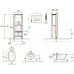 Комплект Jacob Delafon Presquille подвесной унитаз + инсталляция с кнопкой хром, сиденье тонкое микролифт (E5504+ E4440+ E20859-CP-MTC)