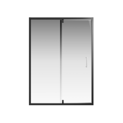 Душевая дверь Creto Astra 121-WTW-140-C-B-6 стекло прозрачное профиль черный, 140х195 см