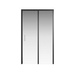 Душевая дверь Creto Nota 122-WTW-120-C-B-6 стекло прозрачное EASY CLEAN профиль черный, 120х200 см