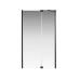 Душевая дверь Creto Tenta 123-WTW-120-C-B-8 стекло прозрачное EASY CLEAN, профиль черный, 120х200 см