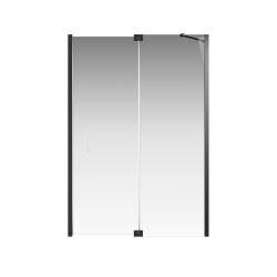Душевая дверь Creto Tenta 123-WTW-140-C-B-8 стекло прозрачное EASY CLEAN, профиль черный, 140х200 см