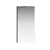 Боковая перегородка Creto Tenta 123-SP-100-C-B-8 стекло прозрачное EASY CLEAN, профиль черный, 100х200 см