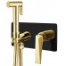 Гигиенический душ Boheme Venturo 387-B со смесителем, черный-золото