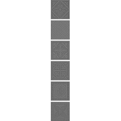 Декор Vitra Enigma Серебряный Матовый 7,5х7,5