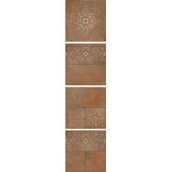 Керамогранит Kerama Marazzi Каменный остров коричневый декорированный 30х30